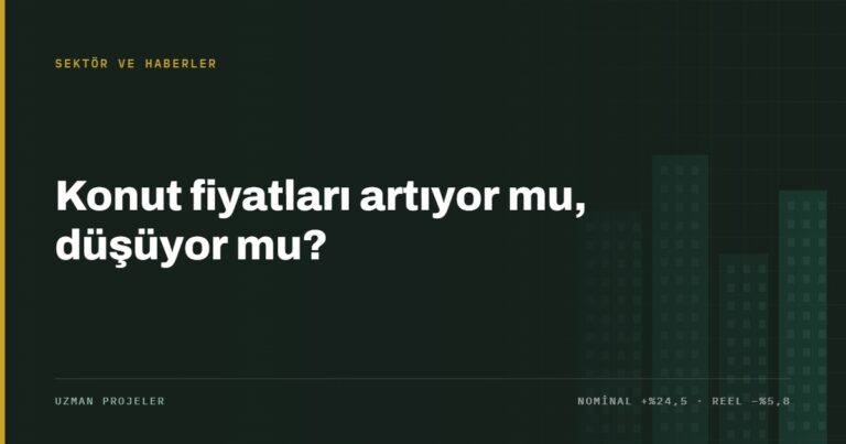 Haziran 2026 konut fiyat endeksi: nominal artış, reel düşüş